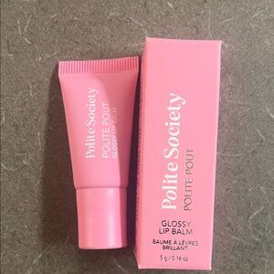 Polite Society Pink Glossy Lip Balm